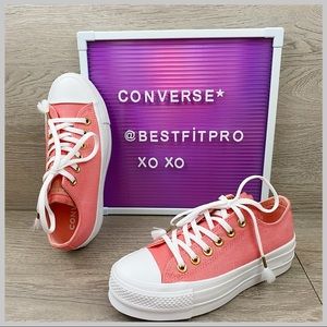 🦋Converse platform lift sneakers Pink ChuckTaylor
